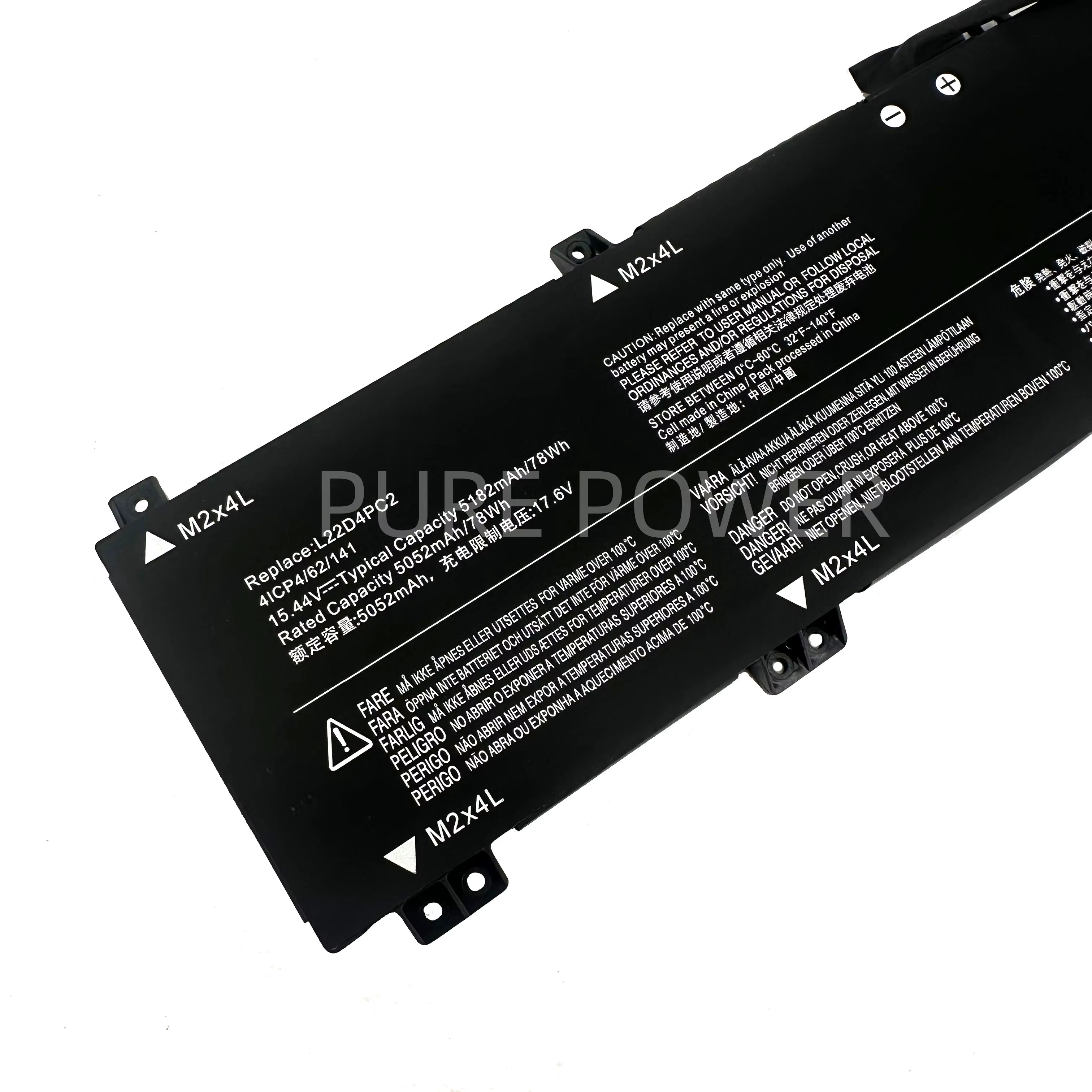 Nouvelle batterie d'ordinateur portable L22D4PC2 15.44V 78WH 5182mAh de haute qualité pour Lenovo Legion Slim 5 16APH8