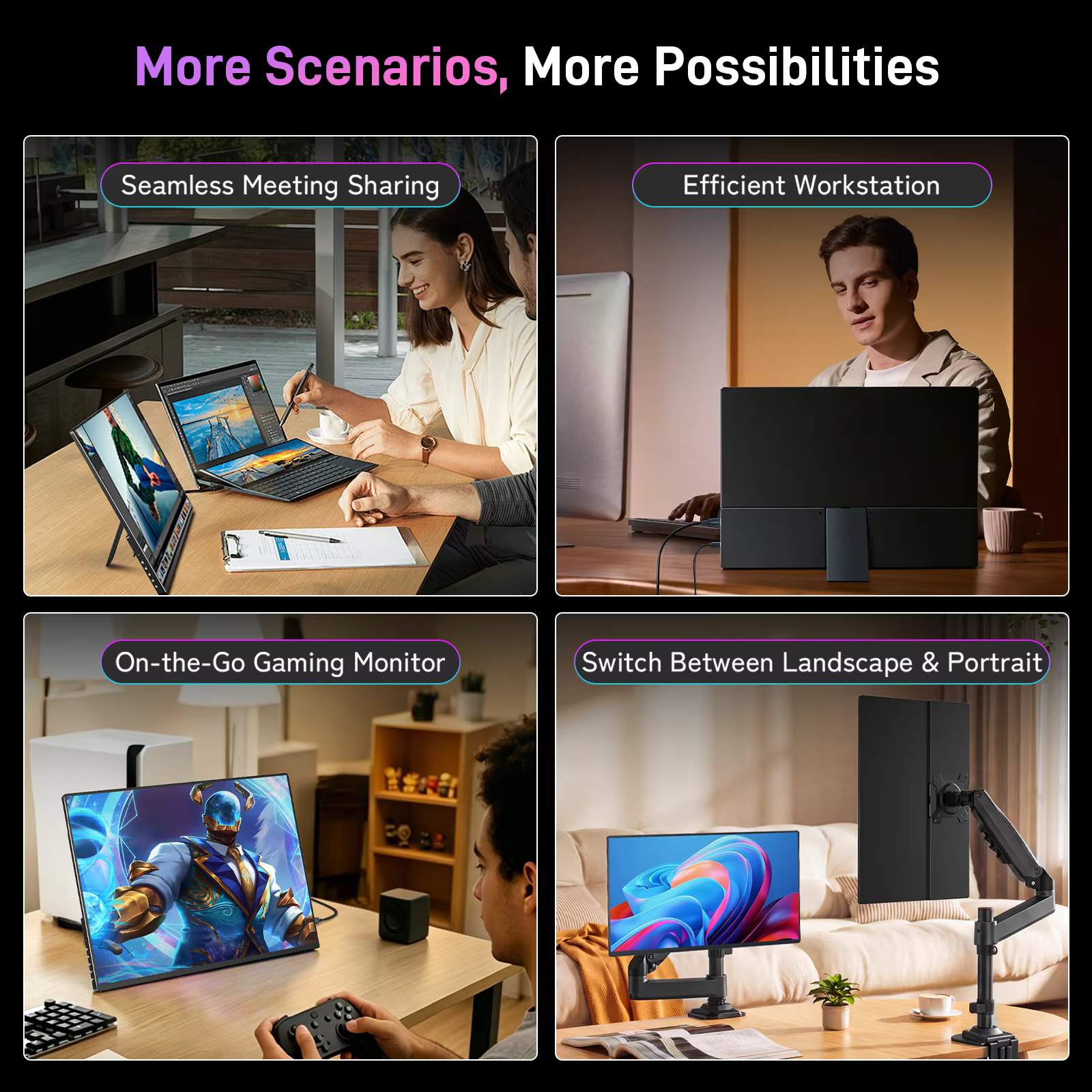 Moniteur Portable de jeu OLED 16 pouces