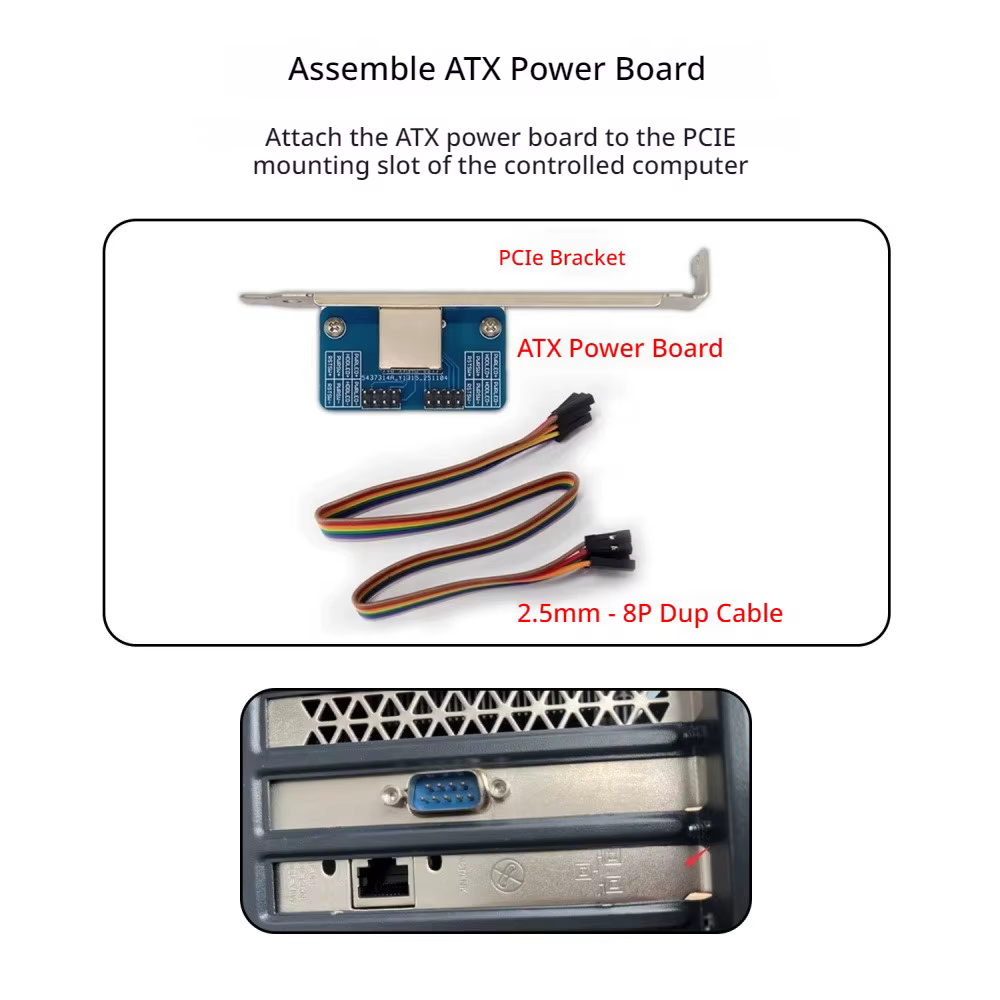 Carte adaptateur PCIE, carte de contrôle d'alimentation ATX