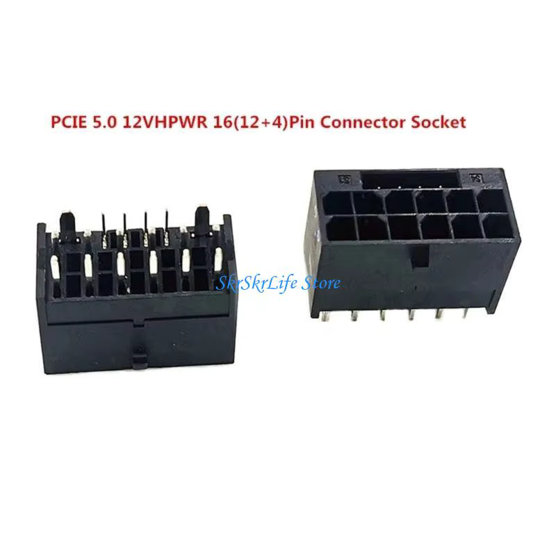 E65E PCIE 5.0 Connecteur d'alimentation carte graphique 12VHPWR pour 3090ti RTX4080 RTX4090
