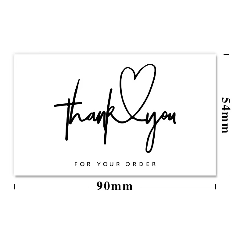 Cartes de remerciement pour le soutien de ma petite entreprise, 50 pièces, cartes de remerciement pour les clients, pour les détaillants en ligne, emballage cadeau, décoration
