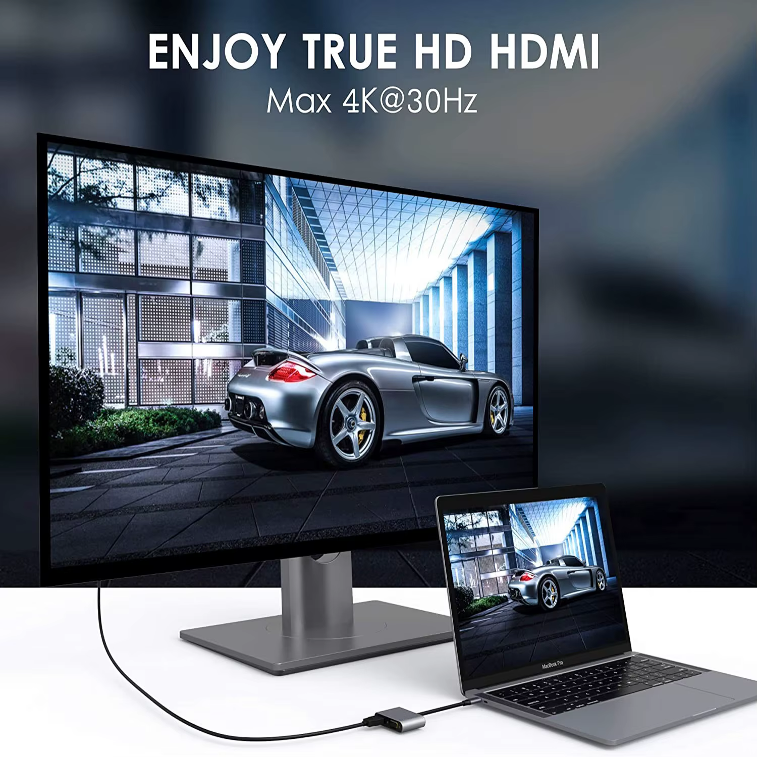 Hub USB C à 2 ports vers double répartiteur HDMI
