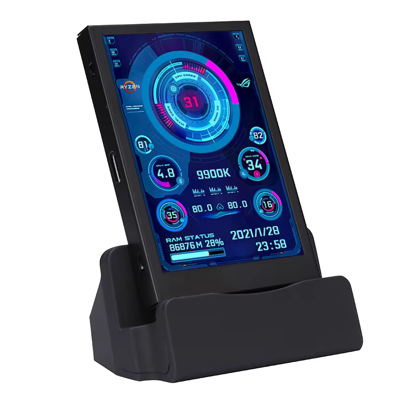 Nouveau 3.5 pouces IPS type-c écran secondaire ordinateur CPU GPU RAM HDD moniteur USB