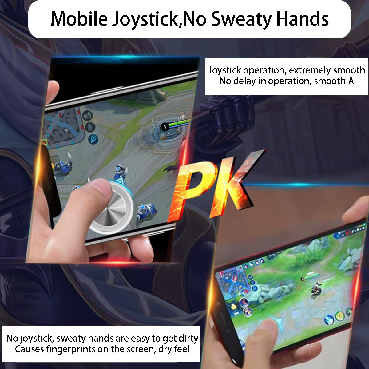 Contrôleur de Smartphone Joystick contrôle de jeu écran tactile Joypad pour IPad IPhone Android tablette fonctionnement