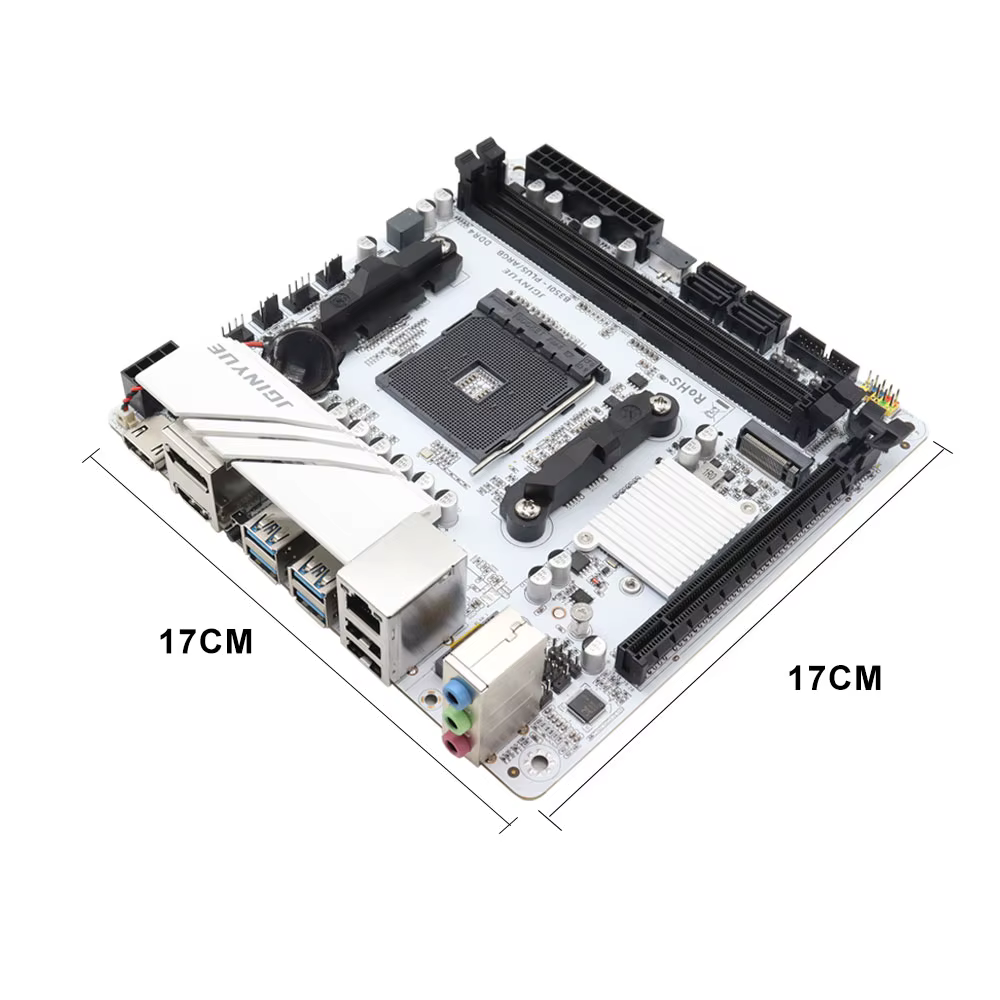 JGINYUE B350 puce MINI-ITX AM4 DDR4 carte mère de jeu de bureau AMD