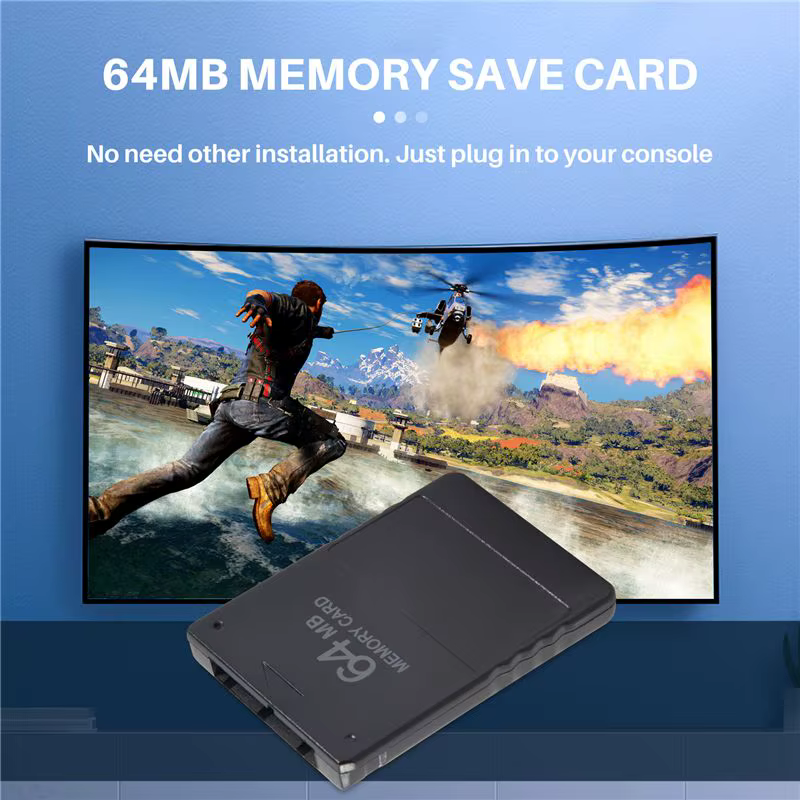Nouvelle carte mémoire 64 Mo pour console de jeu Playstation 2 PS2