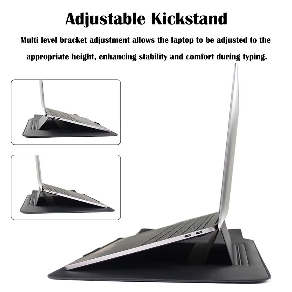 Housse pour ordinateur portable avec support réglable de 13 à 15 pouces