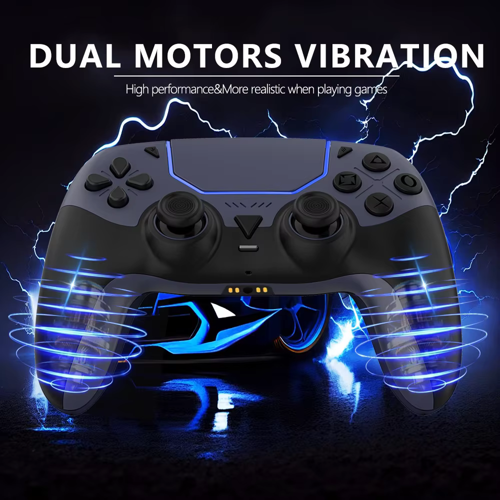 Contrôleur de jeu sans fil pour PS5/PC/Steam Deck effet Hall Marco double Vibration 6 axes télécommande de mouvement manette avec haut-parleur