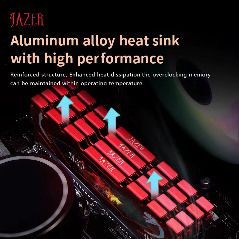 Mémoire RAM DDR4 8 Go 3200 MHz JAZER pour ordinateur de bureau