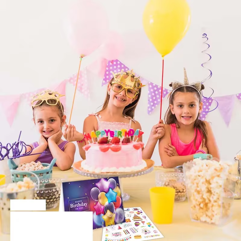Ensemble de cartes de vministériels x d'anniversaire avec enveloppe et autocollant, carte de message pliante, cartes de bénédiction bricolage, cartes d'invitation de fête, 12 pièces