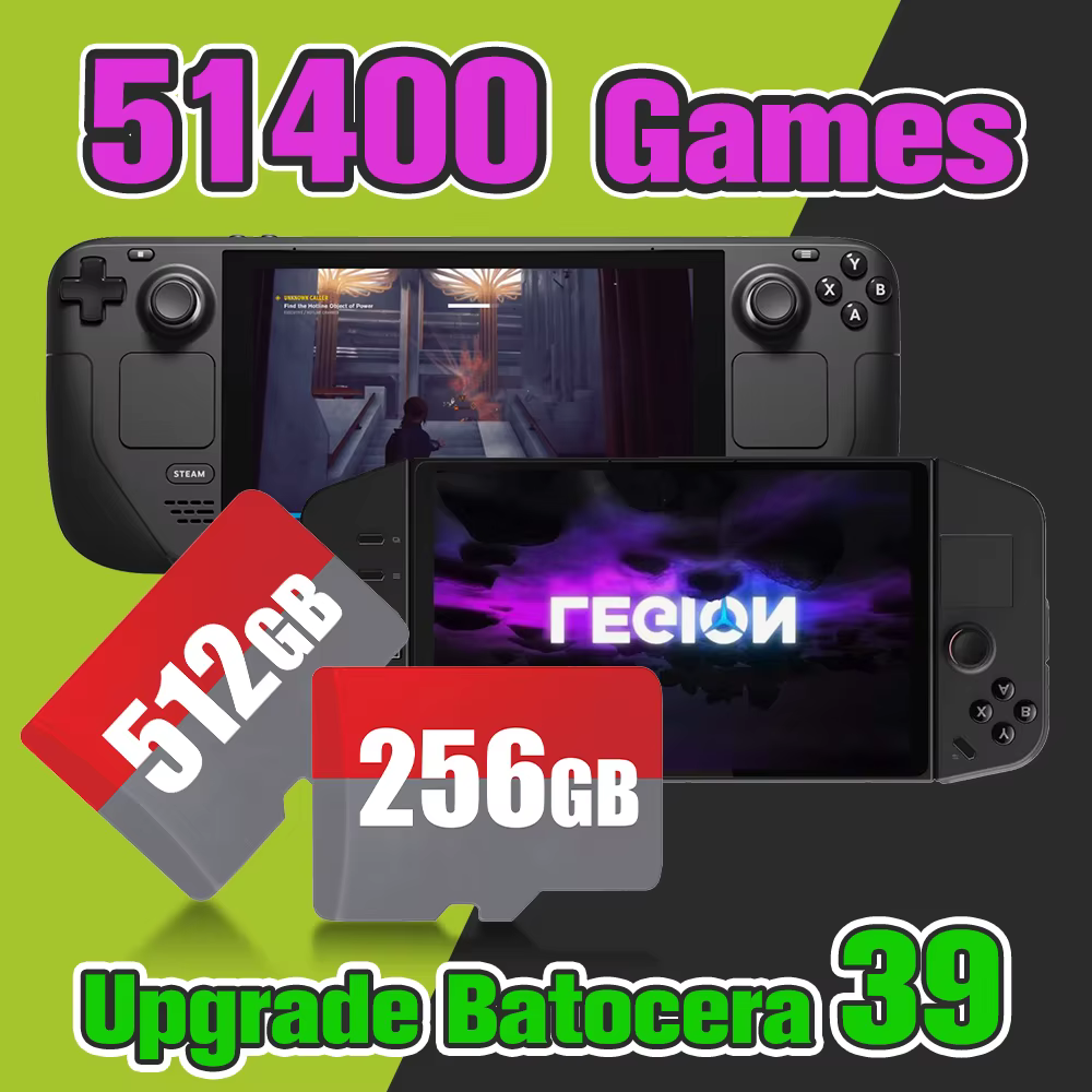 Carte TF Batocera 39 Jeux pour Steam Deck/GDP WIN4 Consoles