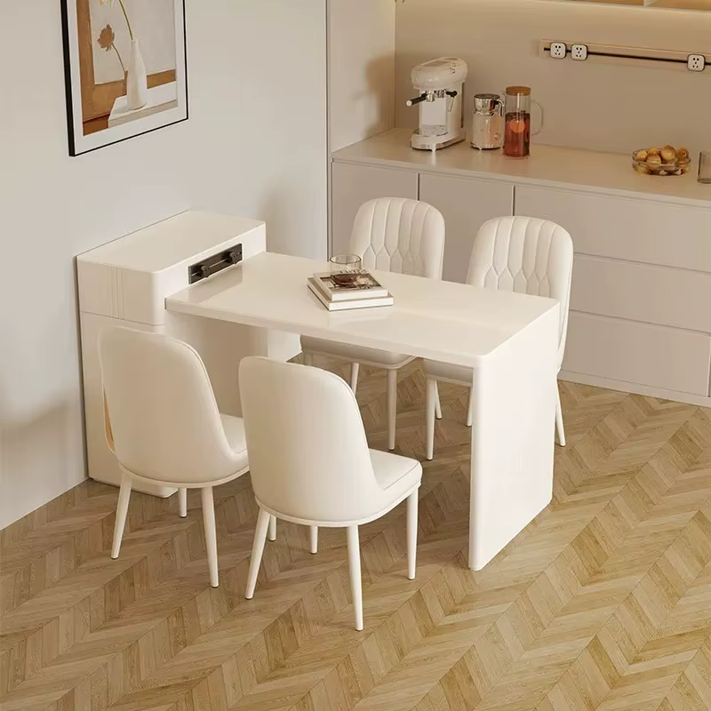 Tables de salle à manger de luxe extensibles avec chaises, meubles modernes pour salon et îlots de cuisine