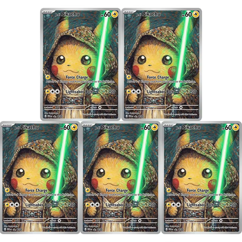 Cartes PKM PTCG, ensemble de cartes personnalisées, série Pokémon Pikachu, jeu de collection, cartes à collectionner d'anime, cartes DIY en feuille d'aluminium