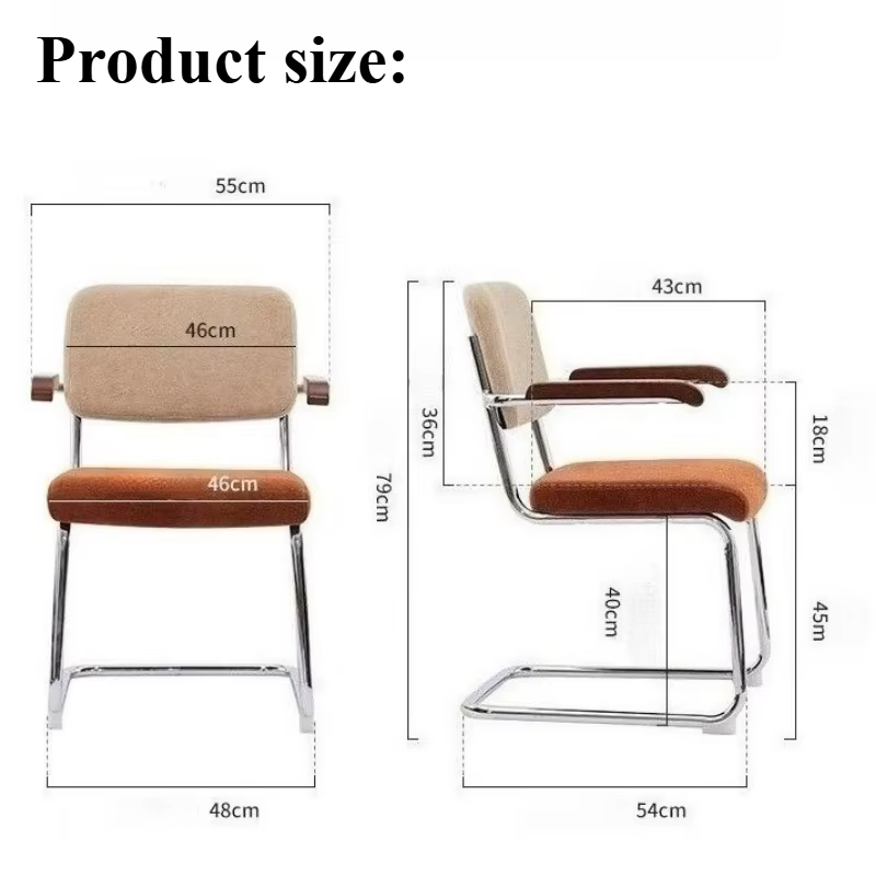 Chaise de bureau moderne ergonomique chaises de détente intérieur fauteuil de luxe nordique esthétique