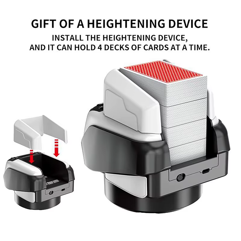 Machine automatique de revendeur de Shuffler de cartes 360 ° Distributeur de cartes de Poker électrique rotatif, dispositif d'outils, jeux de fête à domicile, Rechargeable