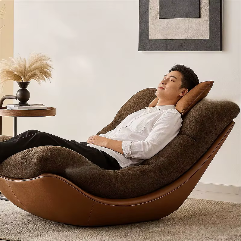 Fauteuils de salon italiens Egg, pliables, esthétiques, pour le loisir, avec dossier unique, Sillas, mobilier pour la maison