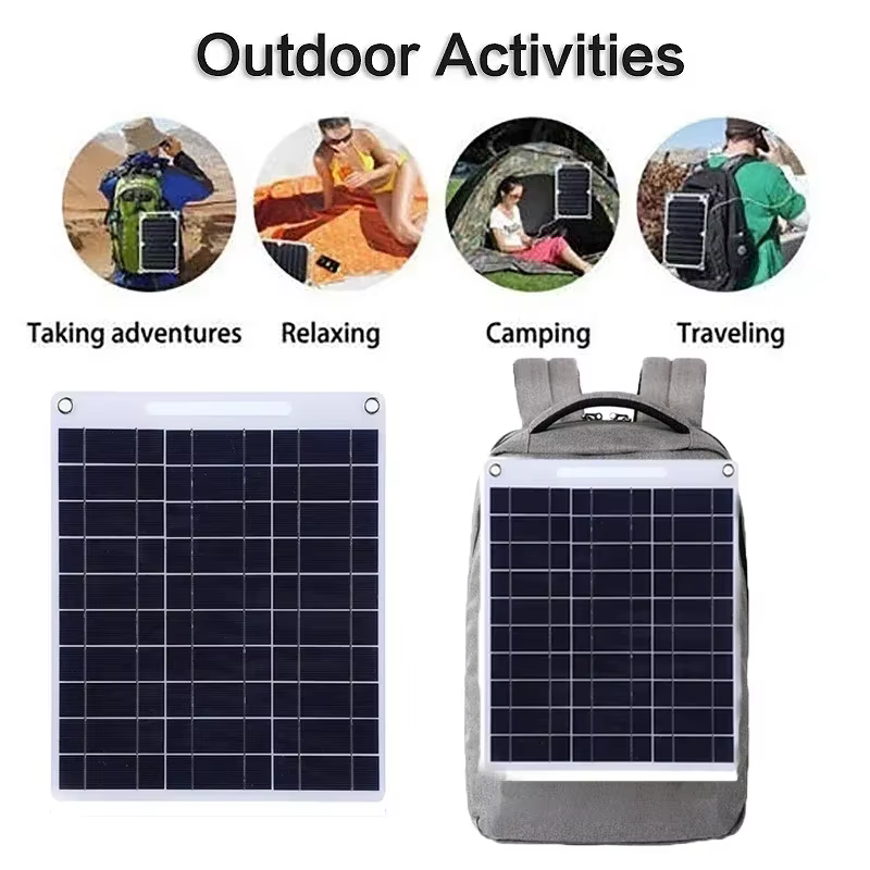 ​ Plaque de charge solaire portable ​ ​   – Pliable et léger, alimentation d'urgence pour les activités de plein air, construction durable