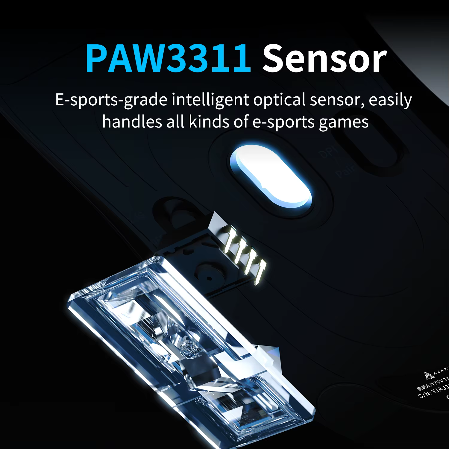 AJAZZ AJ179 V2 MAX Souris de jeu sans fil E-Sport