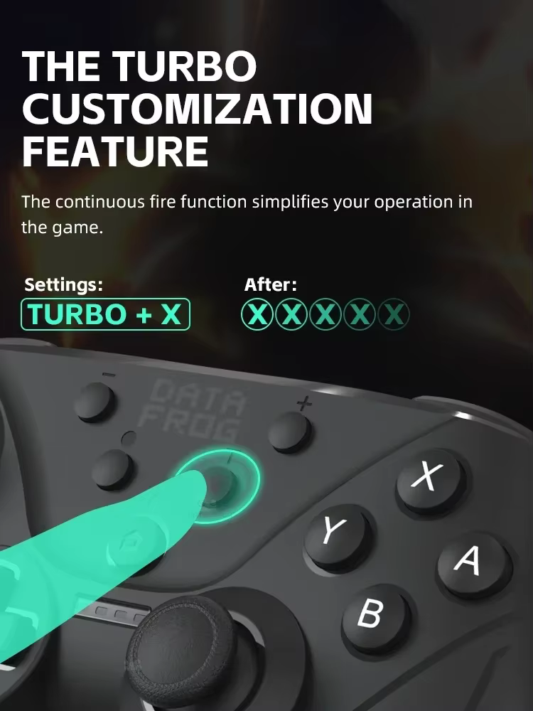 DATA FROG Manette de jeu légère avec fonction NFC Turbo Burst