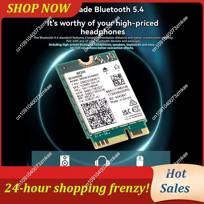 Vente quotidienne BE200 Wifi 7 carte + antenne 10Dbi adaptateur