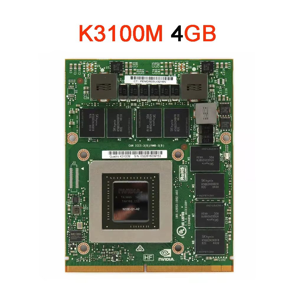 Carte graphique Quadro K3100 K3100M GDDR5 4GB N15E-Q1-A2 avec support en X pour Apple iMac A1312 27 pouces 2010 2011