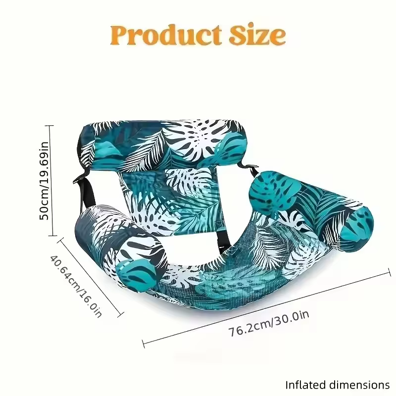 Chaises flottantes pour piscine, chaise longue gonflable pour adultes avec accoudoirs et dossier, transat flottant pour l'eau, hamac aquatique pour le plaisir estival dans l'eau