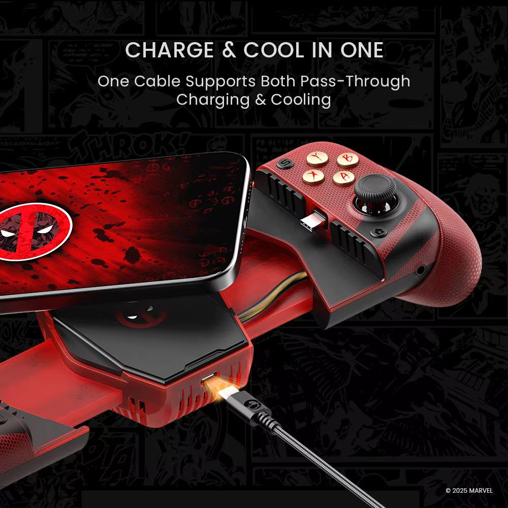 Manette de jeu mobile GameSir X3 Pro Deadpool Edition pour iPhone 16/15 Series et téléphones Android