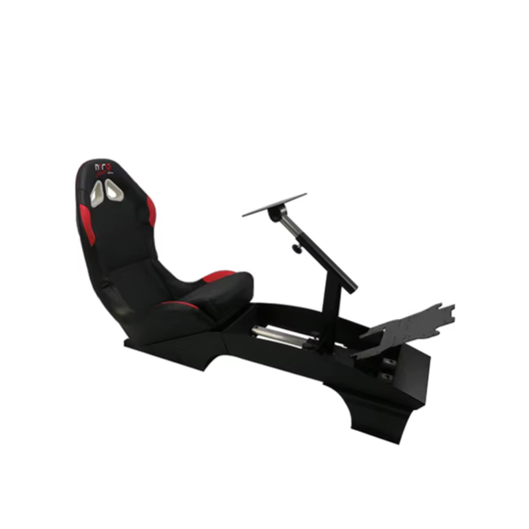 Cockpit de simulation de course F1 professionnel avec siège