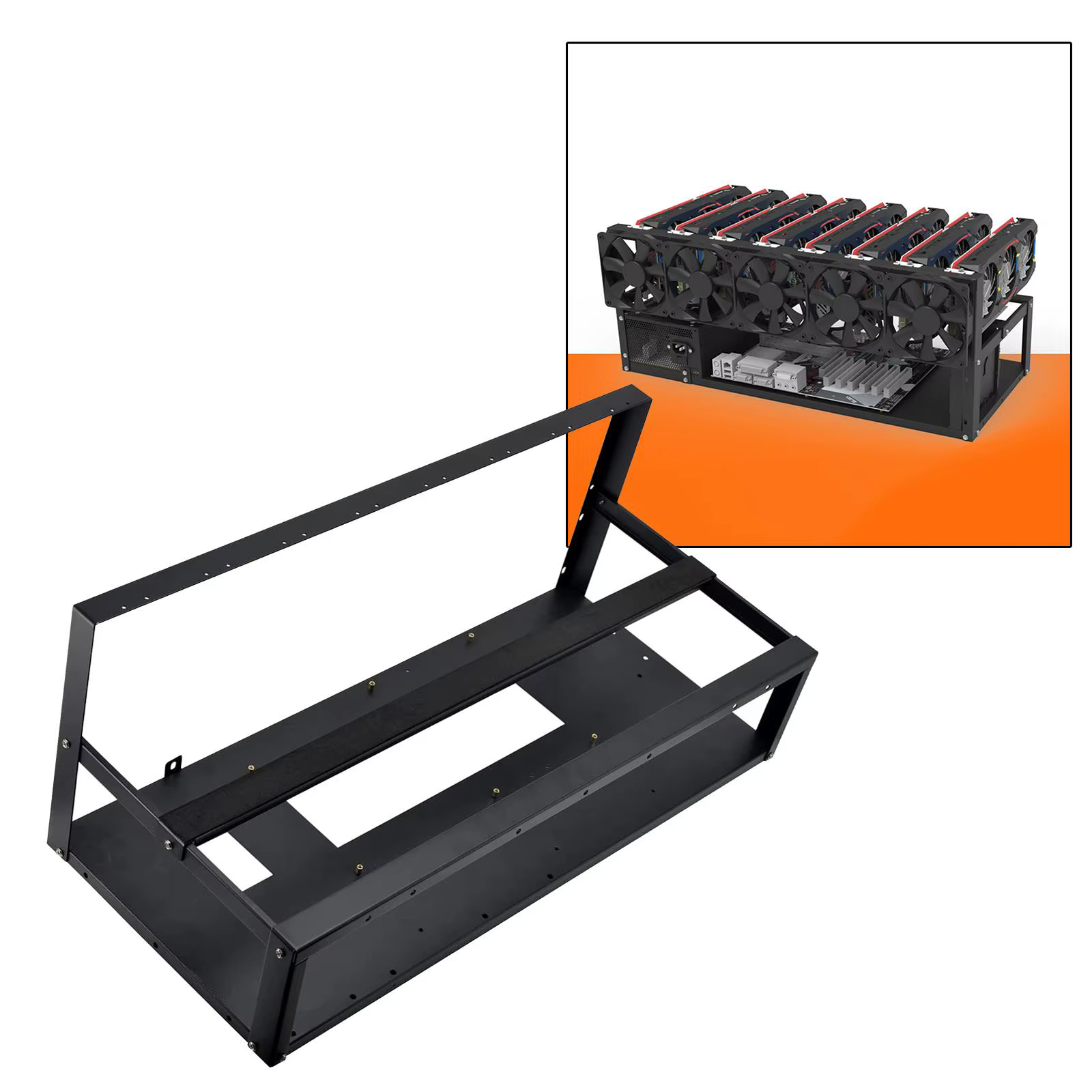 Châssis de Rig de Minage 6/8 GPU
