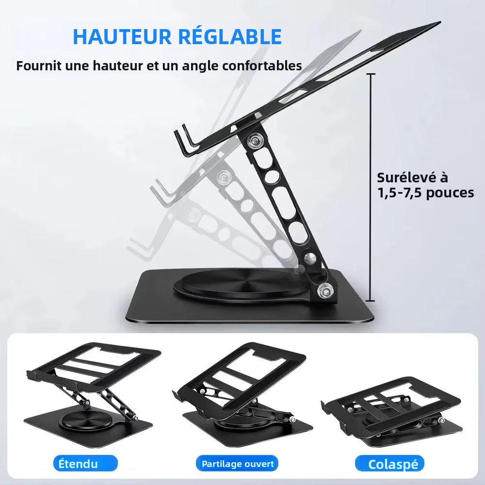 Support pour ordinateur portable pour bureau