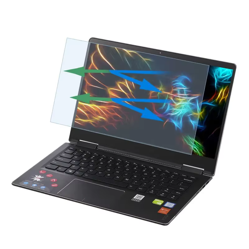 Protecteur d'écran anti-lumière bleue pour ordinateur portable 14 15.6 15 16 11 12 Macbook Air Pro 13 pouces M1 M2 Film mat antireflet / éblouissant étanche anti-empreintes digitales