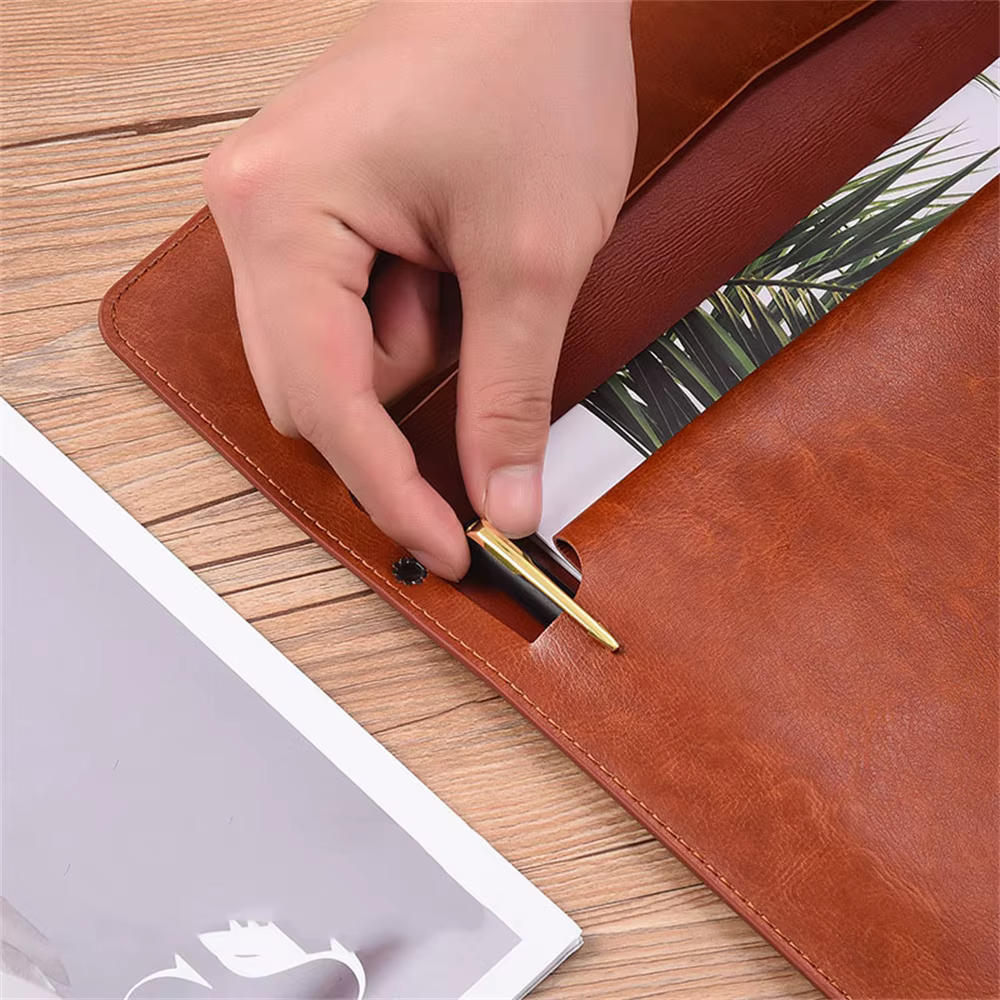 Porte-documents en cuir, porte-cartes, porte-passeport, organisateur de fichiers de données, sac de contrat GT, organisateur de fichiers scolaires