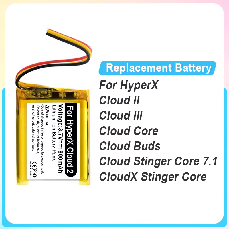 Batterie de remplacement pour casque de jeu sans fil