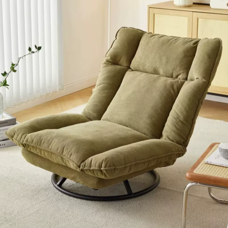 Fauteuils de salon design confortables, fauteuils inclinables et pivotants pour chambre à coucher, fauteuils d'appoint pour salon, canapé paresseux, fauteuil Bujany, mobilier de luxe