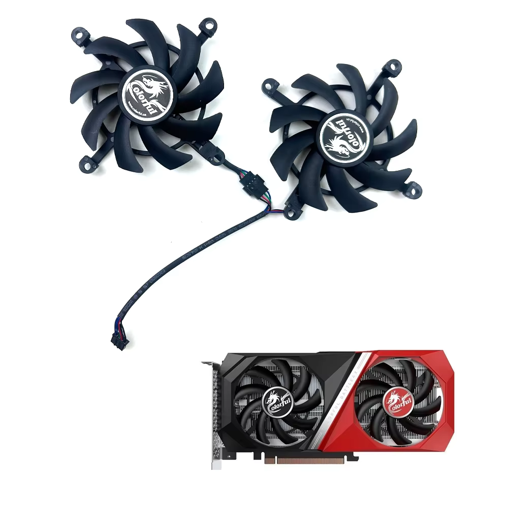 Ventilateur de refroidissement pour cartes graphiques GeForce RTX 3060 Ti RTX3060 NB DUO 12G V2 L-V