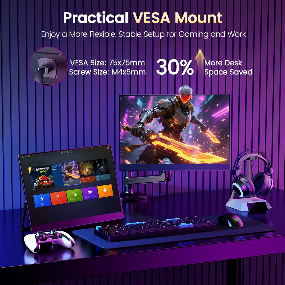 UPERFECT UGame J5 2.5K 240 Hz Moniteur de jeu 16" Écran portable 100 % sRGB avec HDMI USB C HDR Freesync pour PS5 Steam