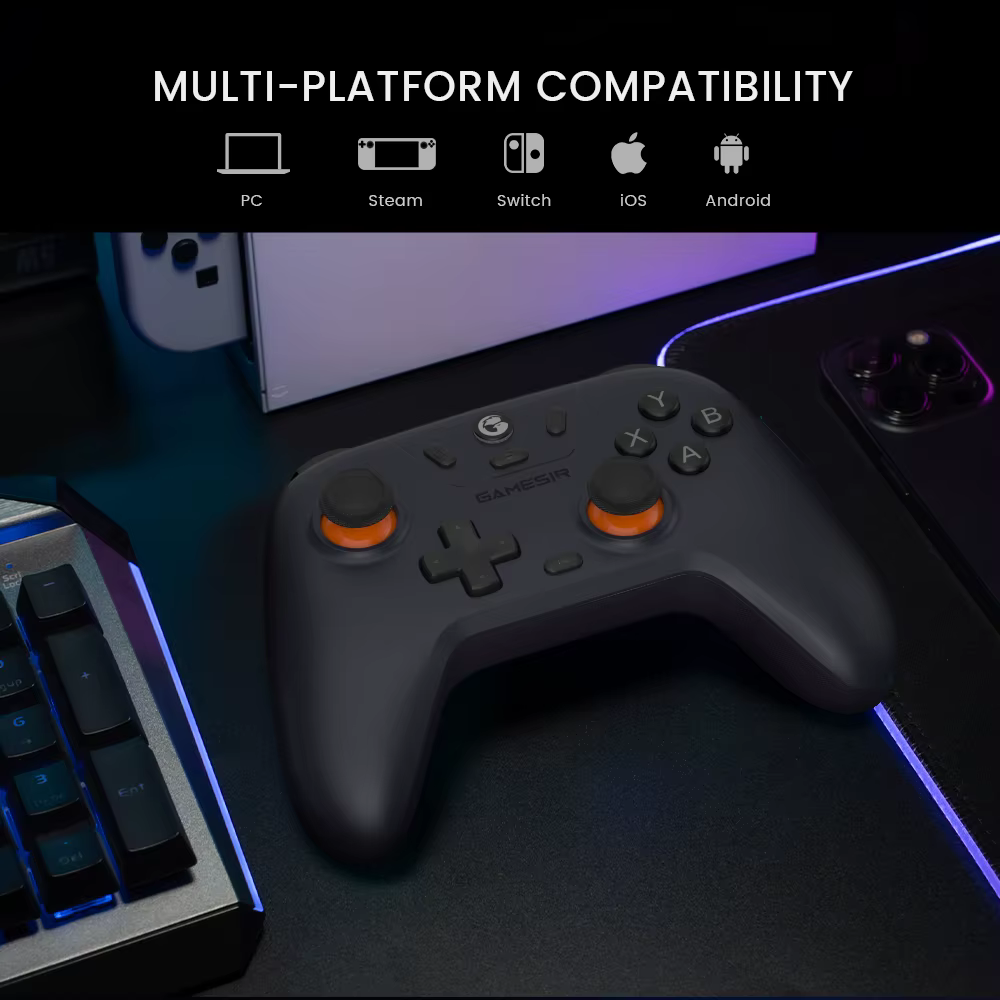 Manette de jeu GameSir Nova Lite Switch à effet Hall pour Nintendo