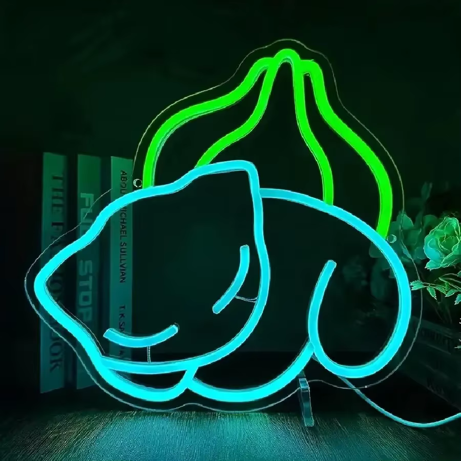 Enseigne au néon de jeu pour décor de salle de jeux