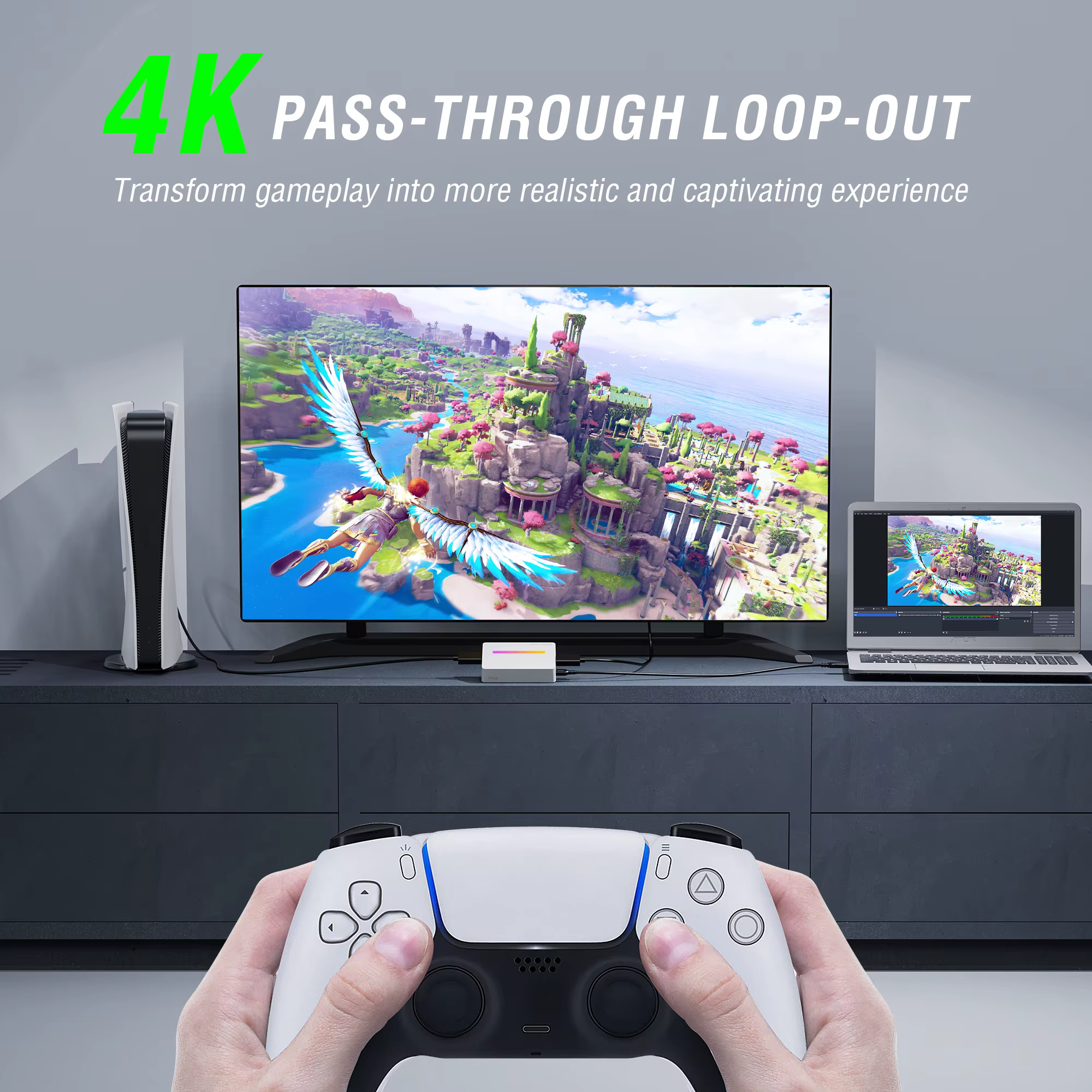 Carte de capture vidéo HDMI FIFINE 4K 1080P pour l'enregistrement de jeux et le streaming en direct