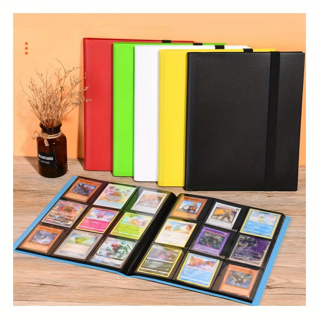 Classeur de cartes à 9 pochettes, classeur de cartes à collectionner robuste et de qualité supérieure à chargement latéral, album pour cartes de jeu