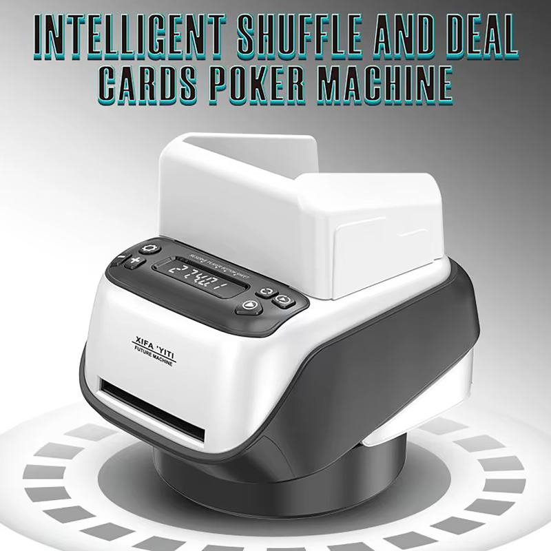 Machine automatique de revendeur de Shuffler de cartes 360 ° Distributeur de cartes de Poker électrique rotatif, dispositif d'outils, jeux de fête à domicile, Rechargeable