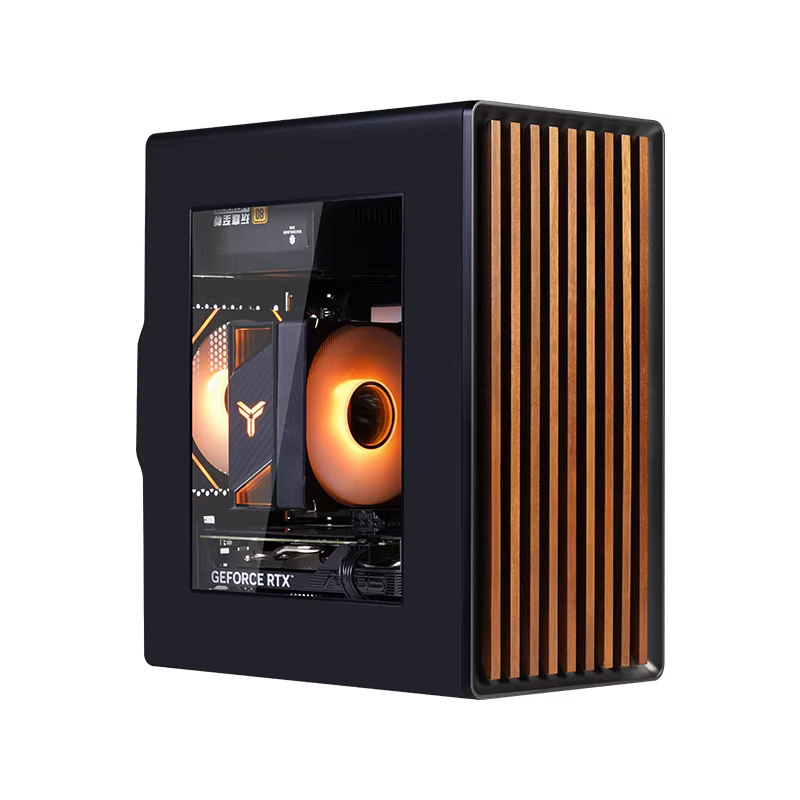 WJCOOLMAN Série Craftsman - Petit châssis pour ordinateur de bureau domestique - Prend en charge la carte mère M-ATX - PC de jeu compact