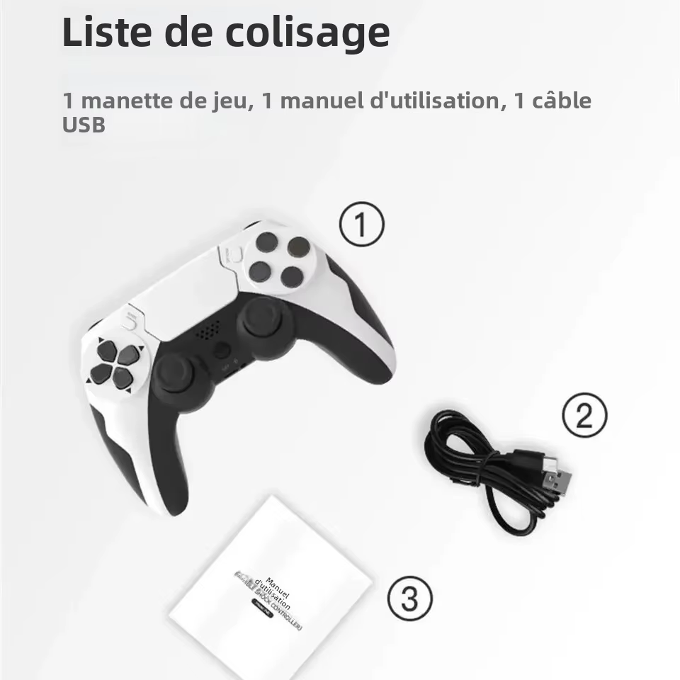 GAMINAlbanP48-Manette de jeu sans fil avec gyroscope à six axes