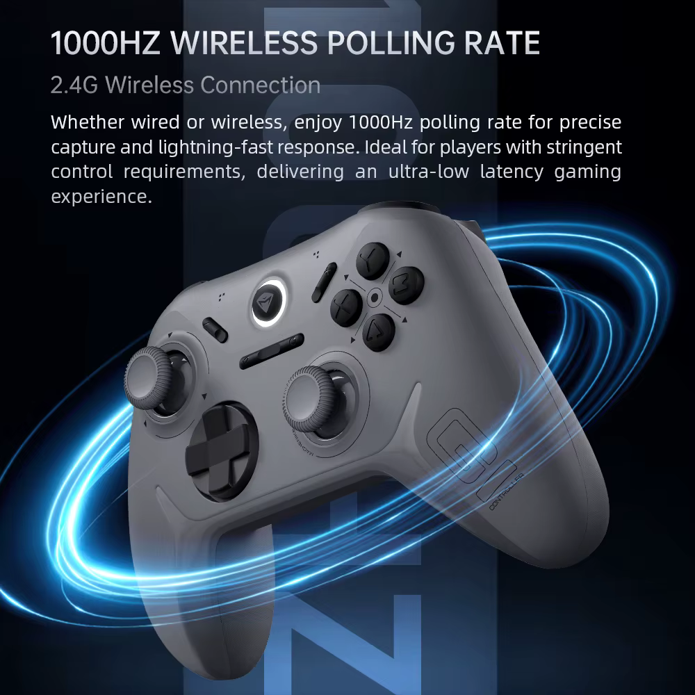 MACHENIKE G1 contrôleur de jeu sans fil avec fréquence d'érollage 1K effet Hall déclencheur Joystick pour Nintendo Switch PC iOS Android