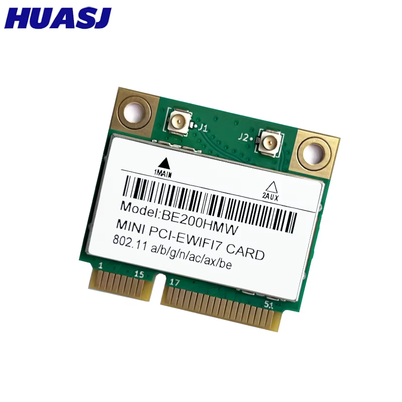 7 Mini carte WiFi PCI-E BE200 BE200HMW 8774Mbps 2.4G/5G/6Ghz pour Bluetooth 5.4 802.11BE adaptateur réseau sans fil