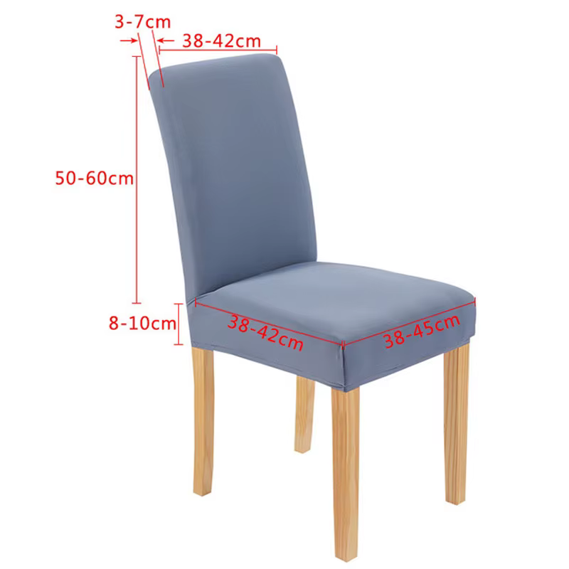 Housse De Chaise élastique De couleur unie, pour salle à manger, cuisine, mariage, hôtel, Banquet, Restaurant, housse De siège Anti-salissure