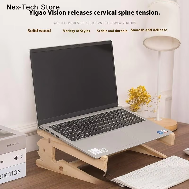 Support d'ordinateur portable en bois