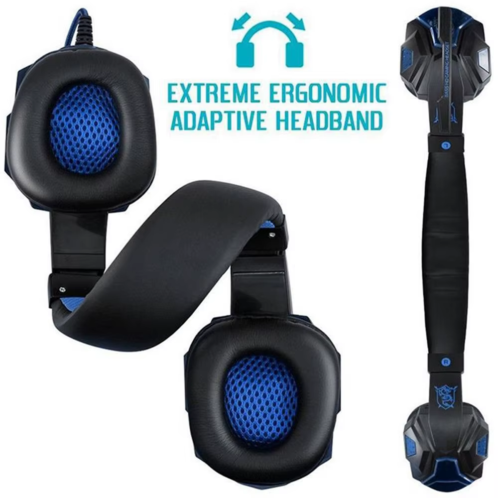 Casque de jeu filaire 3.5mm avec microphone réglable