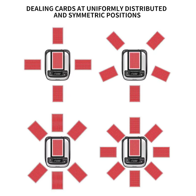 Machine automatique de revendeur de Shuffler de cartes 360 ° Distributeur de cartes de Poker électrique rotatif, dispositif d'outils, jeux de fête à domicile, Rechargeable