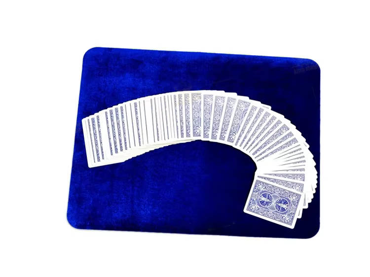 Tapis de carte de magicien professionnel de haute qualité, noir, rouge, bleu, jaune, taille Standard 42x32cm, pour Poker et pièces de monnaie, accessoires de tours de magie